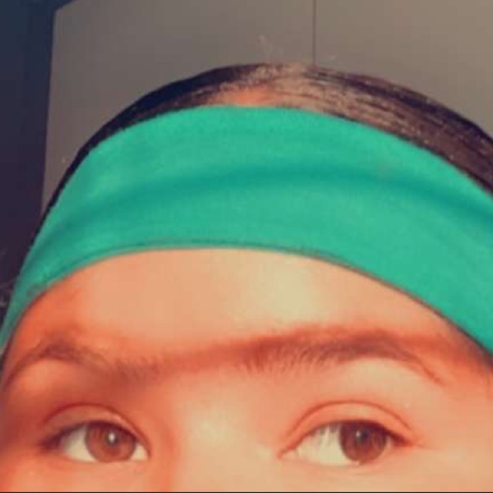 Lime green headband